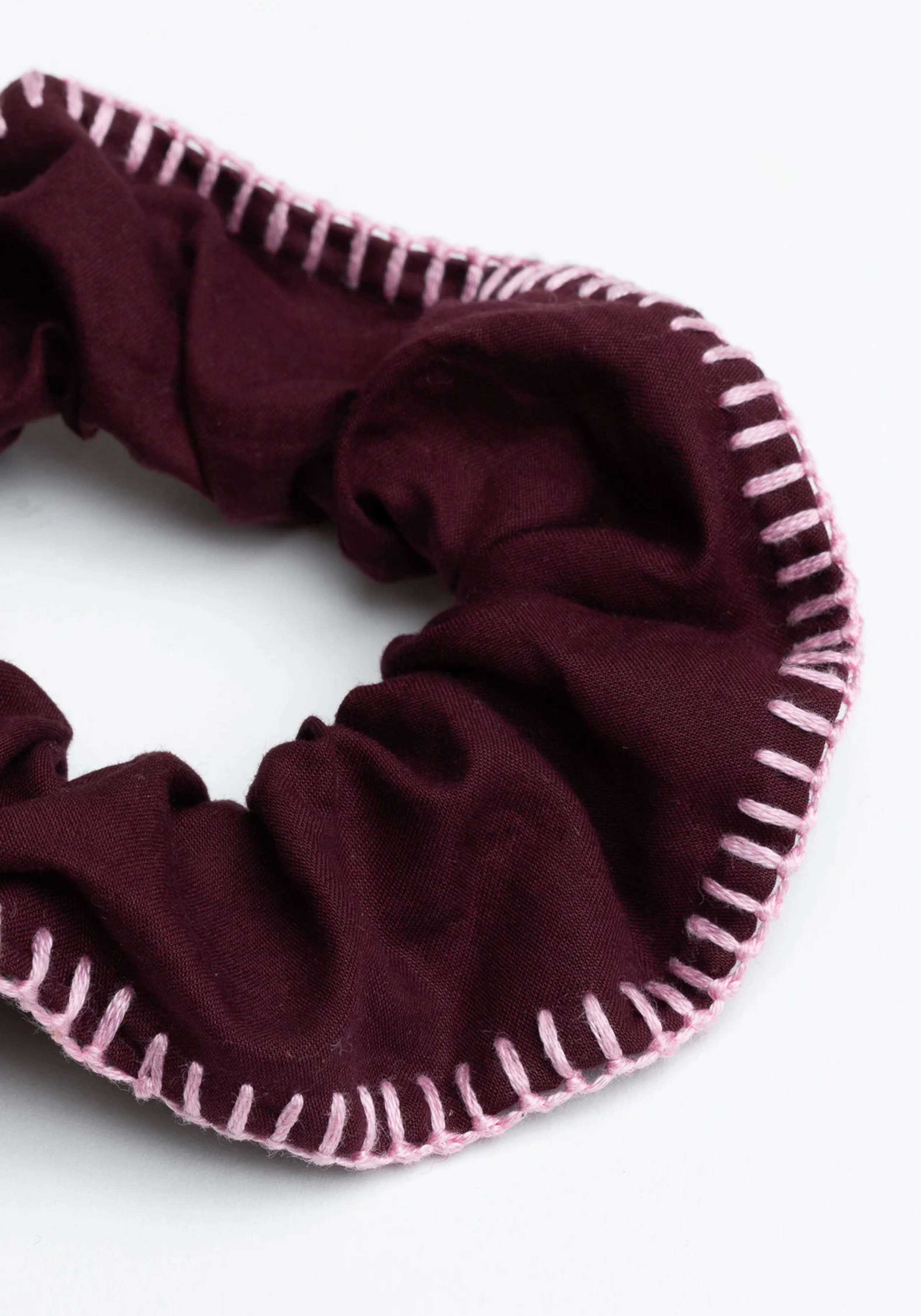 YOOMEE Scrunchie Medina Cotton Bordeaux HBIK