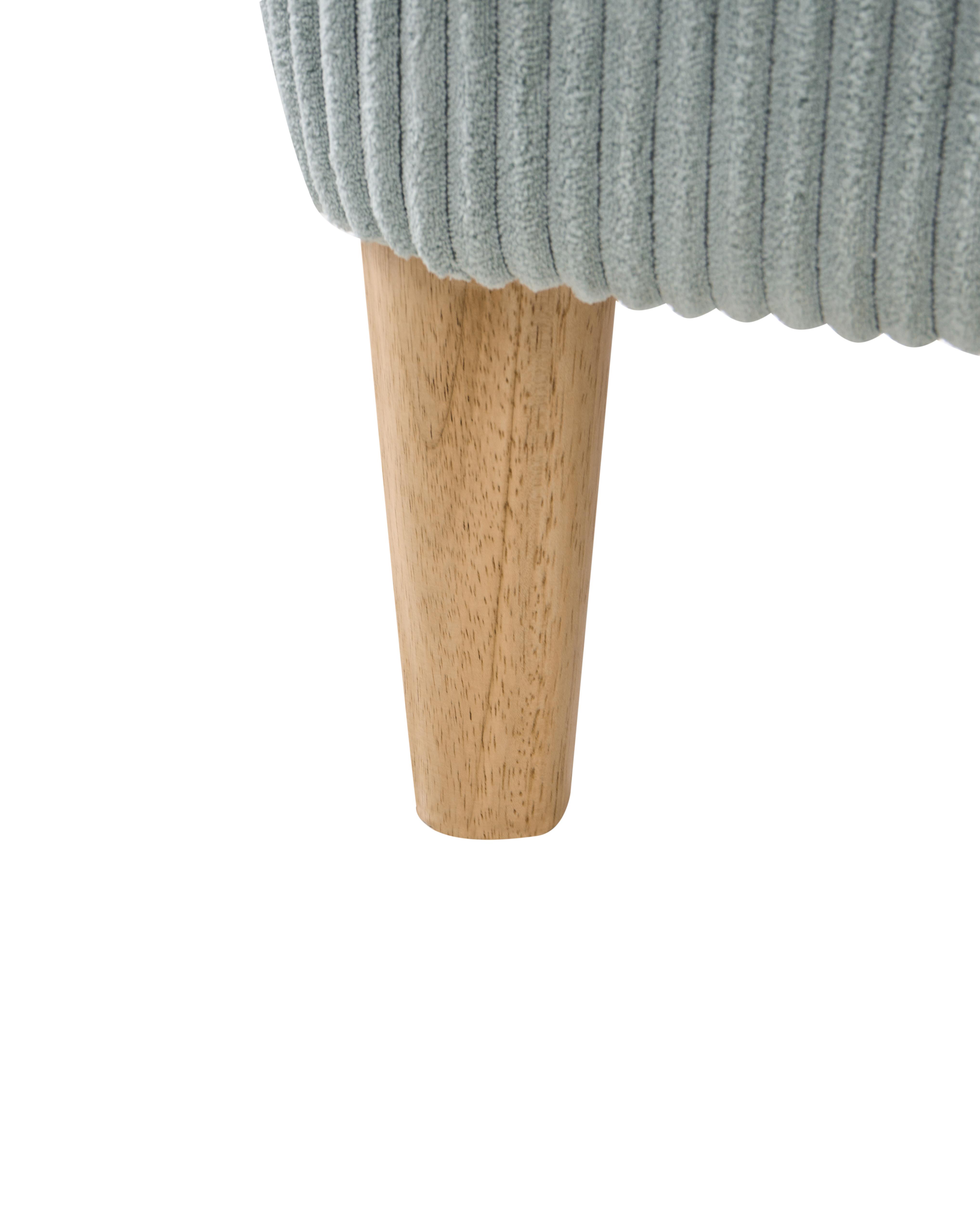 Oorfauteuil ABSON Corduroy Lichtblauw
