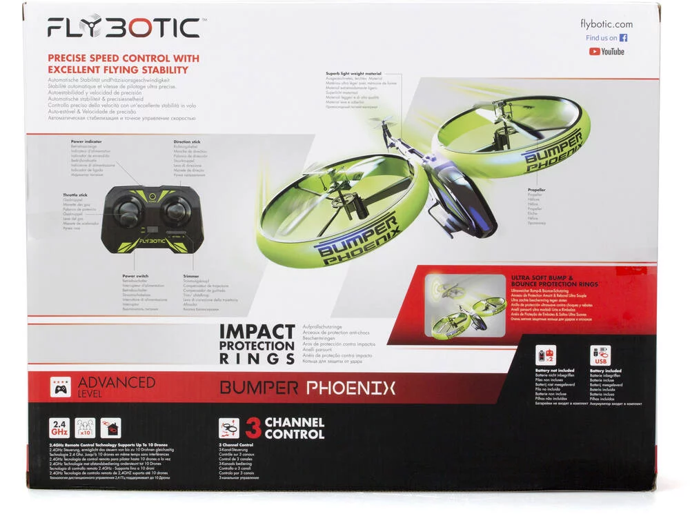 FLYBOTIC - BUMPER DRONE  PHOENIX - 35 CM