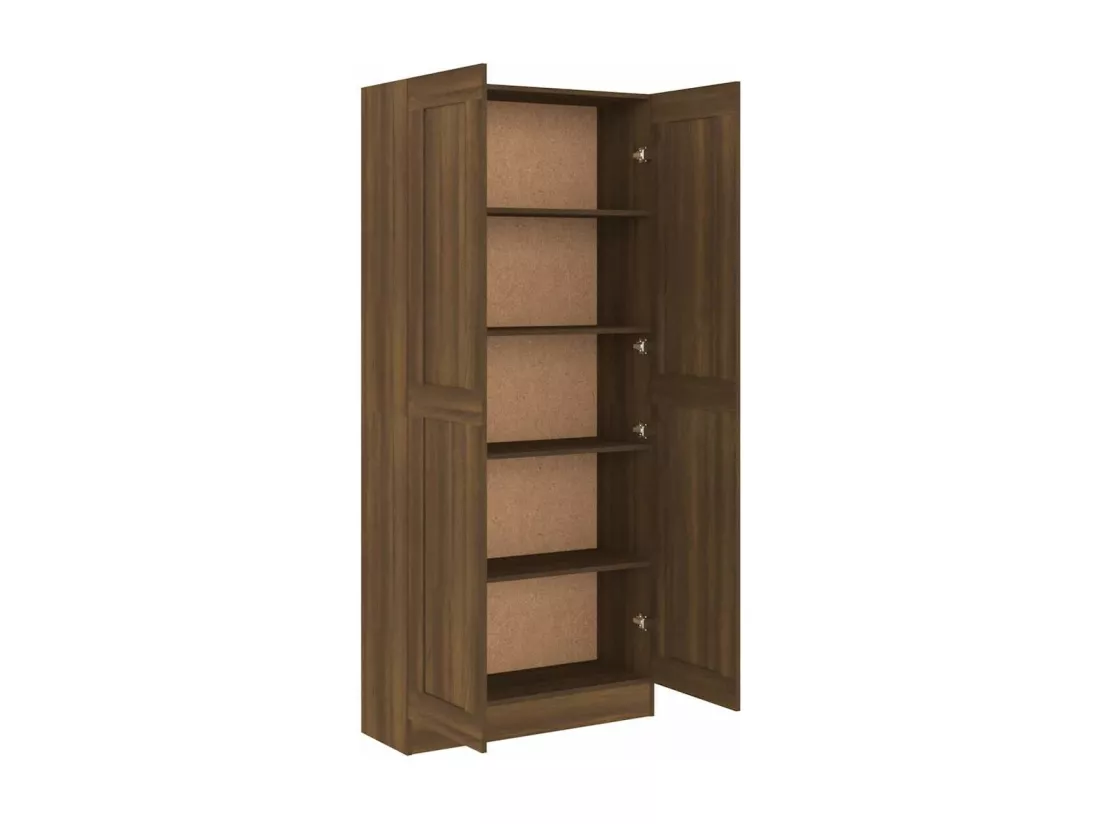 Armoire à livres Chêne marron 82,5x30,5x185,5cm Bois ingénierie