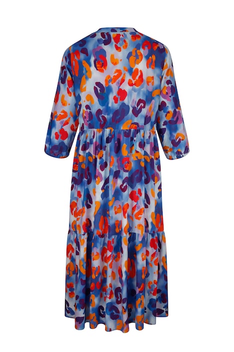 Maxikleid, Alloverprint, 3/4-Ärmel