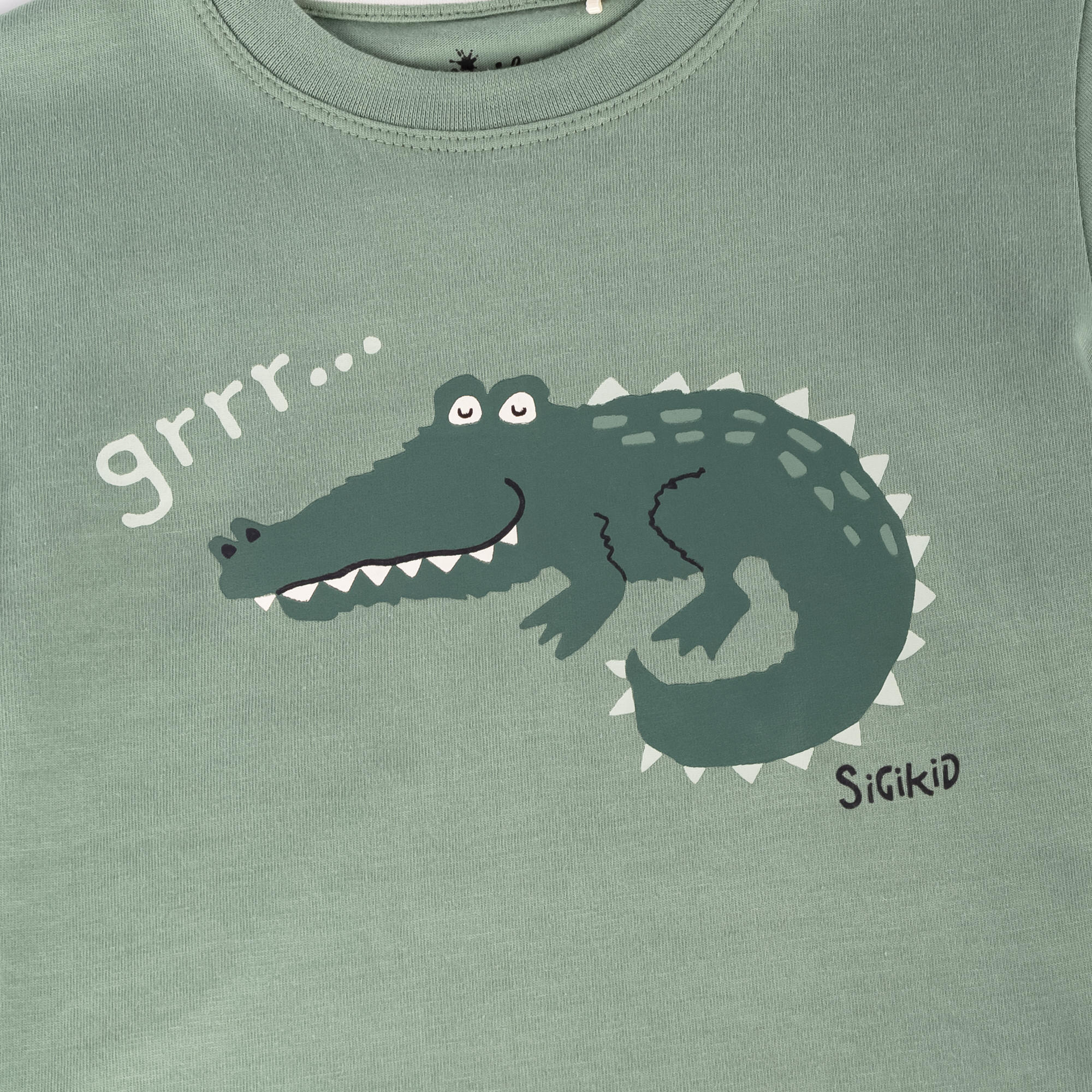 Schlafanzug M - CROCODILE kurz in grün