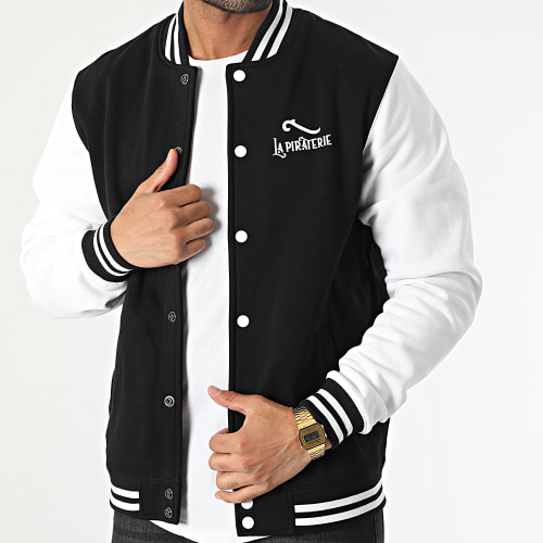 Veste Teddy LPNJF Noir Blanc
