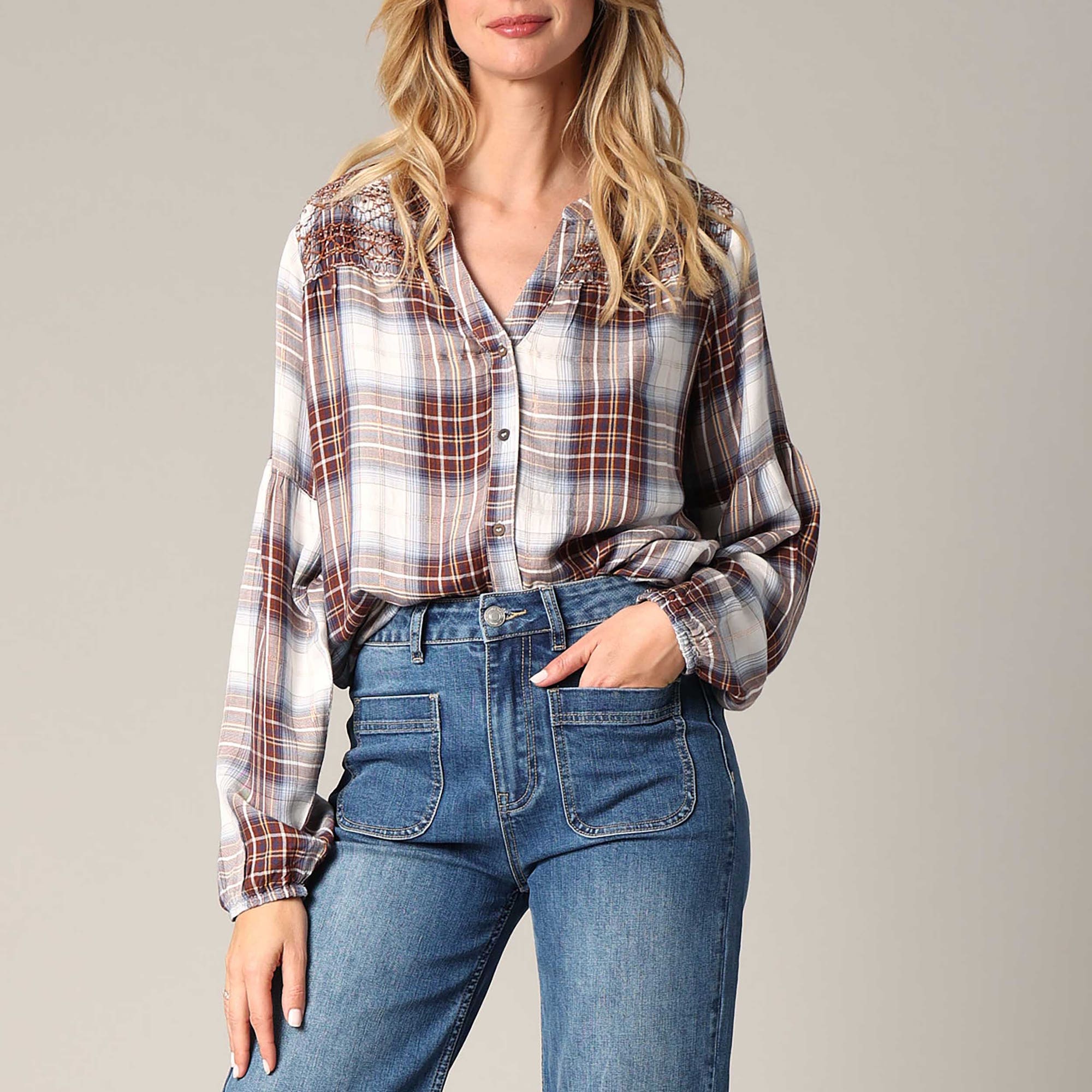 Blouse Femme marron