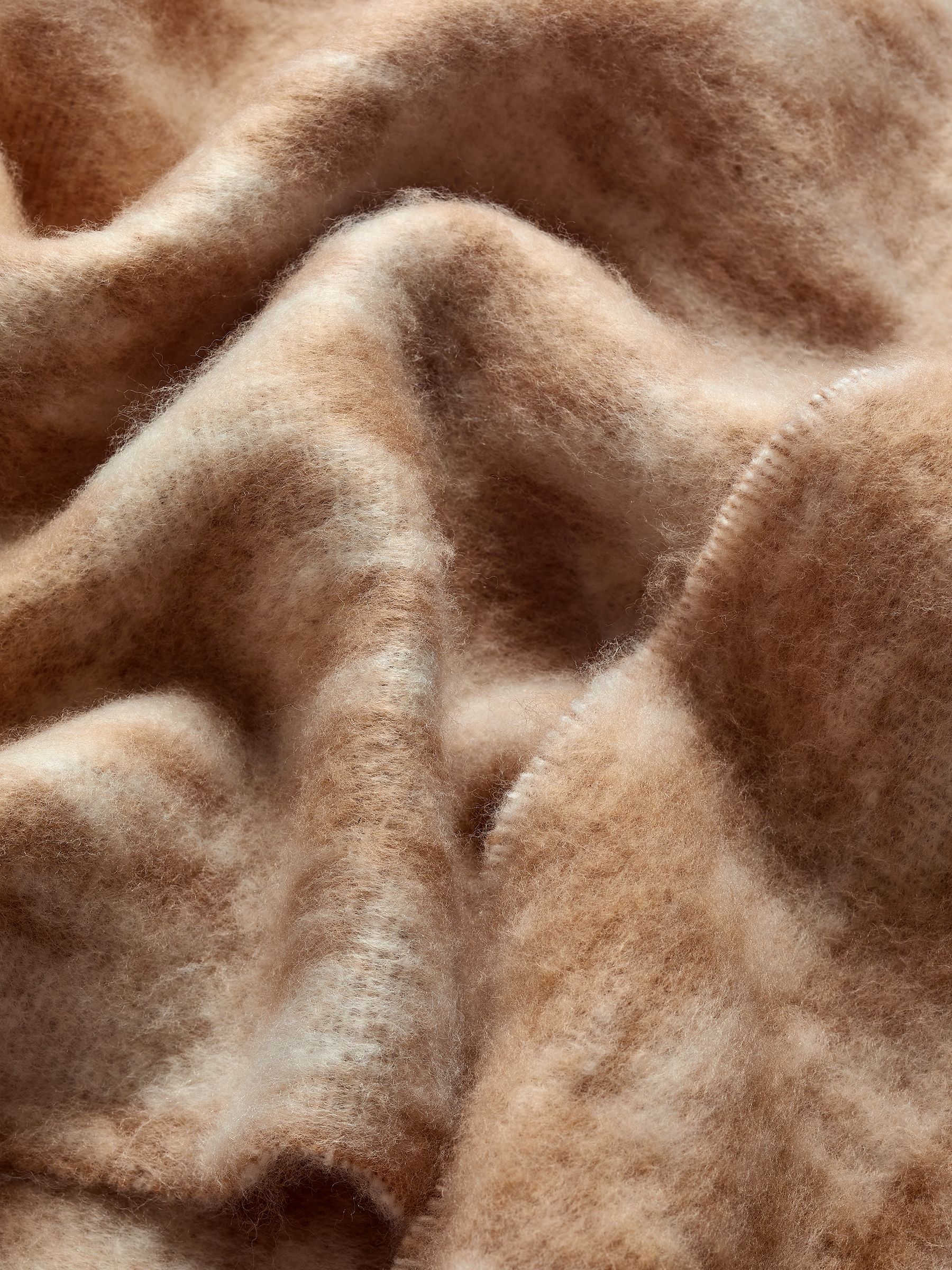 Crème met luipaardprint - Lipsy Cosy geborstelde sjaal