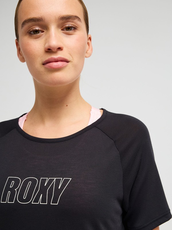 Everyday Flow T-shirt technique Noir Femme