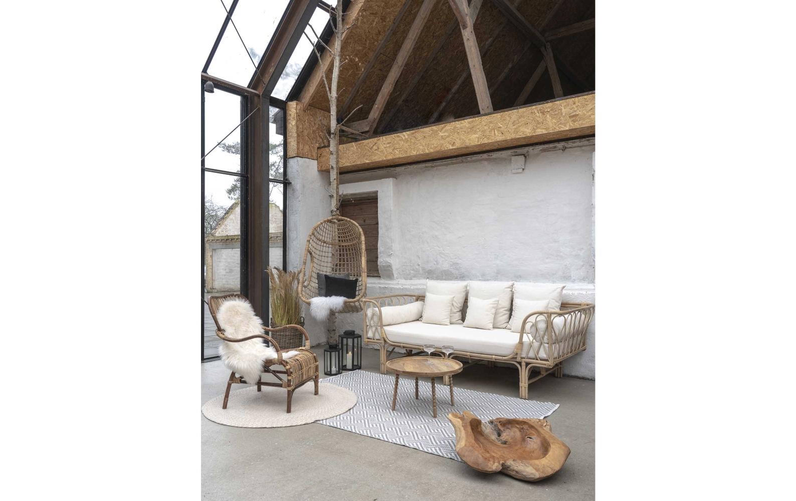 Couchtisch Jammu 60 x 35 cm, Nature<br>Sofatisch aus Mangoholz