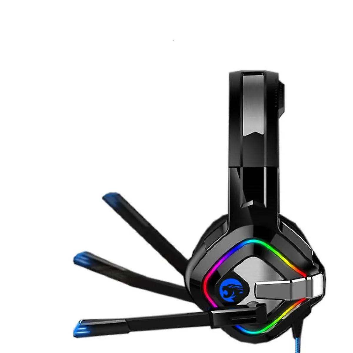 Universal Casque Gaming 3,5 mm - Bleu/RGB