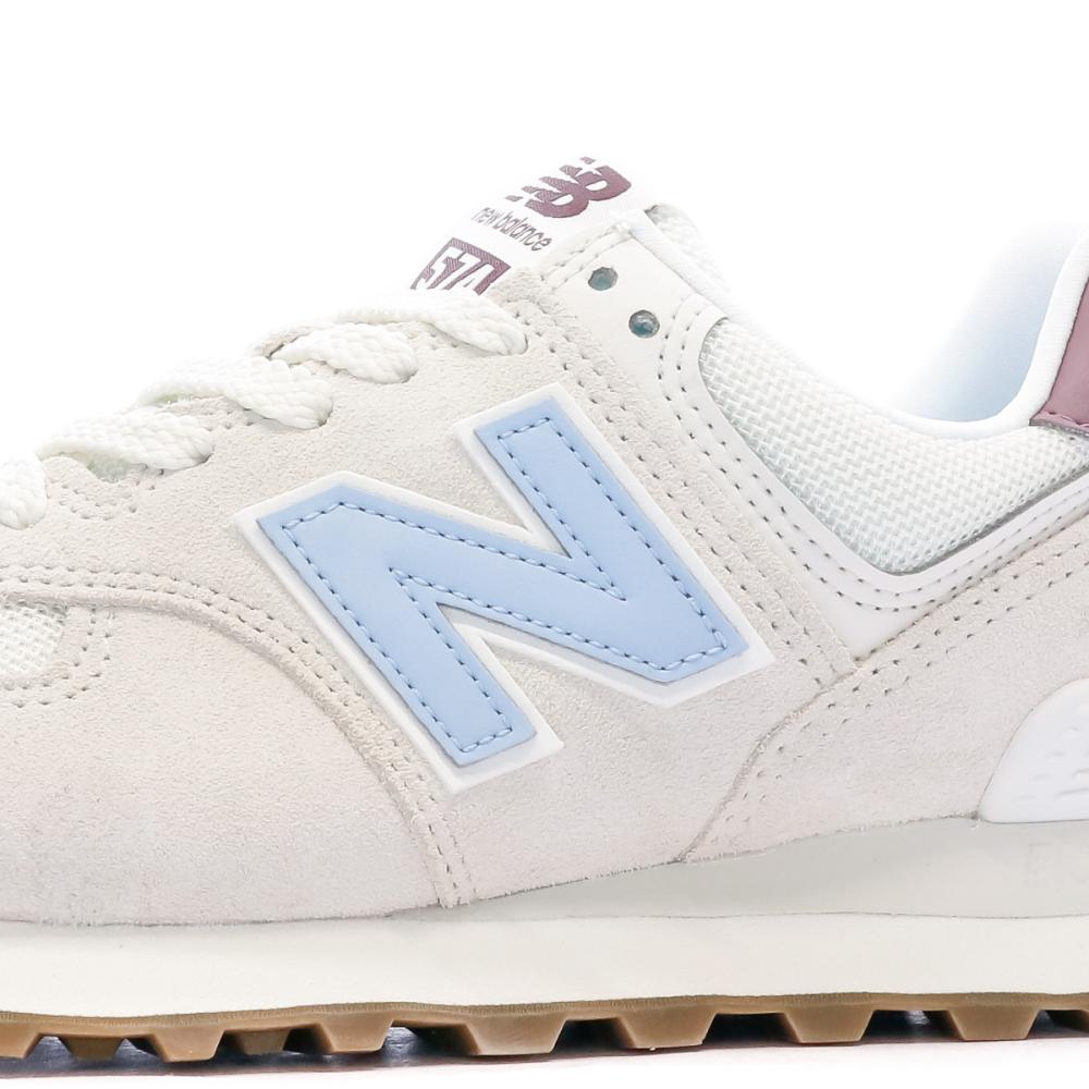 New Balance WL574 Baskets Ecrus Femme New Balance