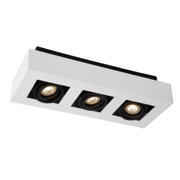 Lucide XIRAX plafondspot LED Dim to warm GU10 2200K/3000K Wit