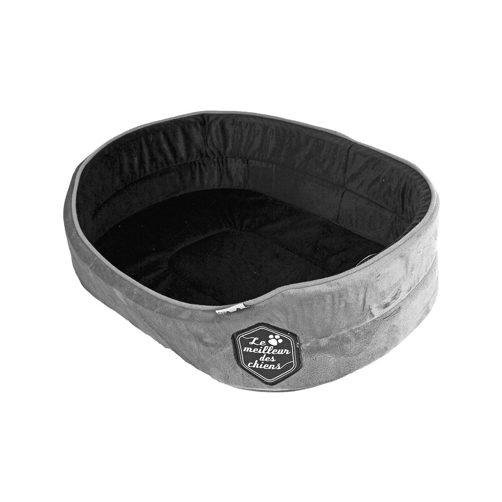 Panier pour chien polyester PACHY gris et noir 65cm