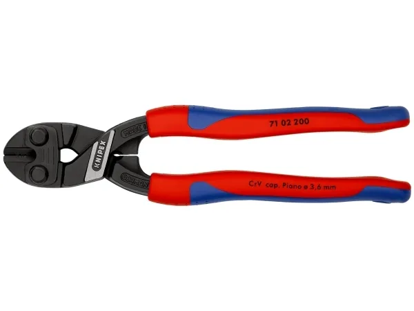 Knipex CoBolt, Boltskærertang, 5,2 mm, Krom-vanadium-stål, Plast, Blå, Rød, 62 mm