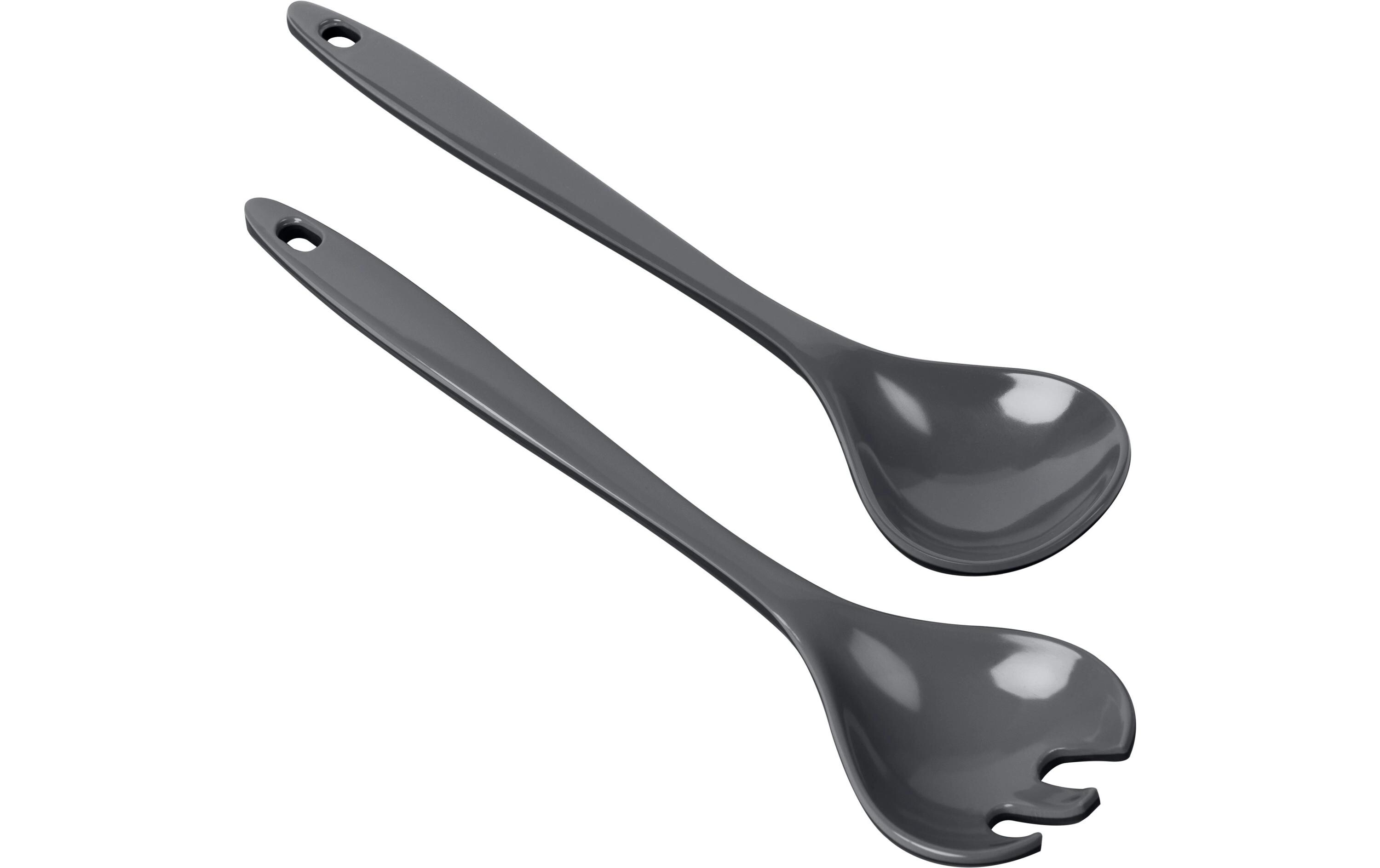 Salatbesteck GrauSalatlöffel und -gabel