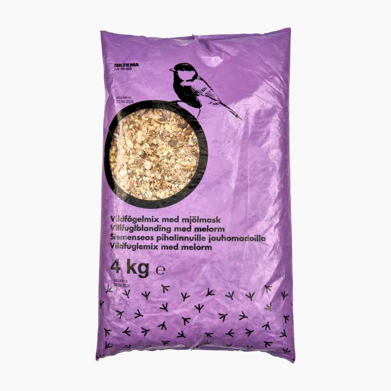 Villfuglblanding med melorm, 4 kg