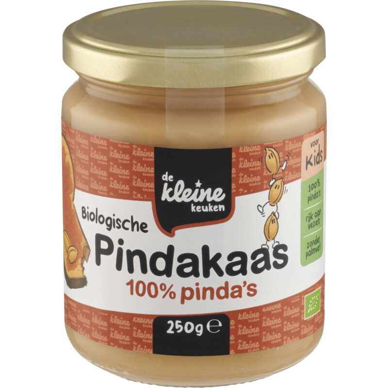 De Kleine Keuken Biologische pindakaas 100% pinda's kids