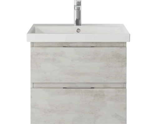 Pelipal Xpressline 4035 wastafelmeubel, afmetingen (B x H x D): 56 x 48,2 x 43,5 cm, frontkleur: grijs, 4035.035602