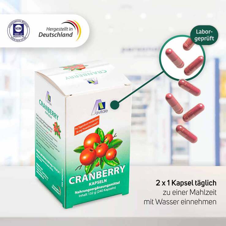 Cranberry Kapseln 400 mg, 240 St