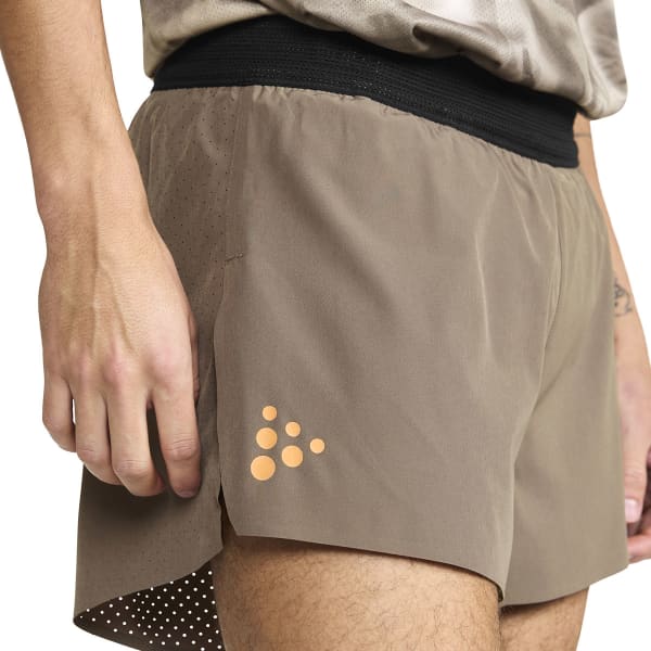 Short running CRAFT PRO HYPERVENT SPLIT SHORTS 2 DK CLAY