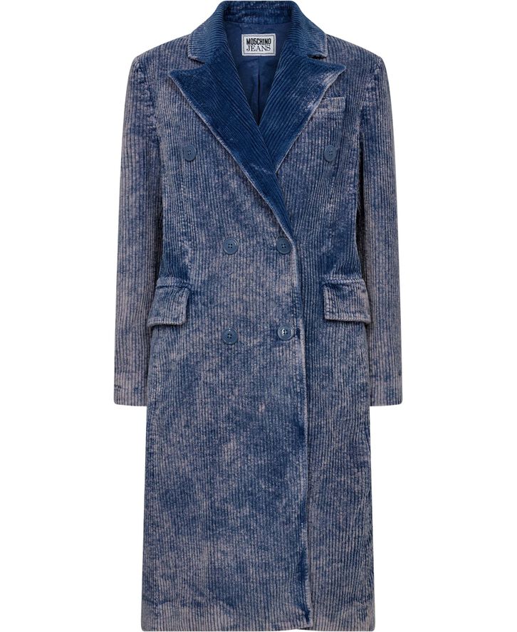 Mo5ch1no jeans Long Jacket Fantasy print blue  280