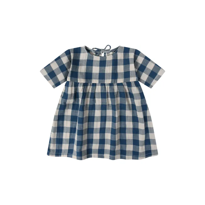 Organic Zoo Robe Bella Vichy | Bleu