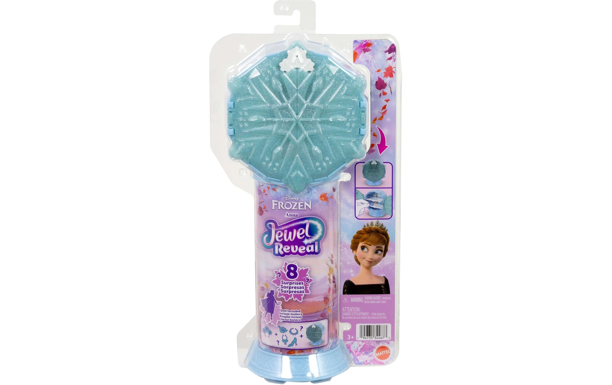 Disney Frozen Anziehpuppe »Disney Die Eiskönigin, Juwel Reveal Anna«