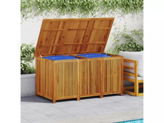 Boîte de rangement de jardin 150x80x75 cm bois massif d'acacia