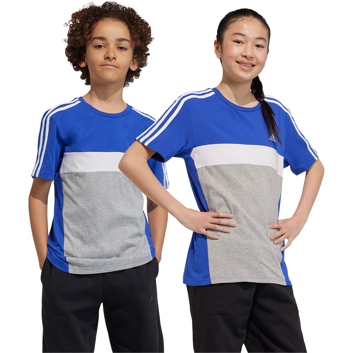 adidas Tiberio 3-Stripes Colorblock T-shirt Børn