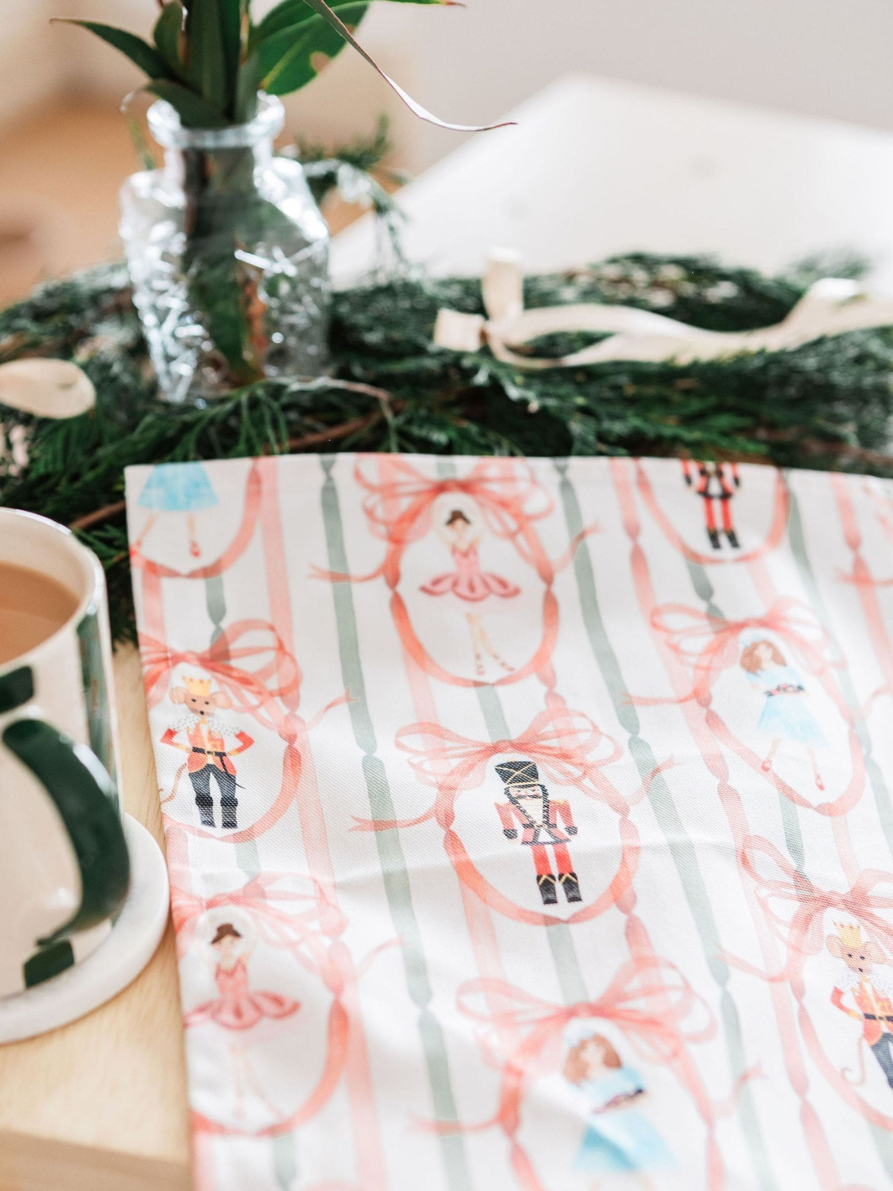 Avalon Home Set of 2 Candied Nutcracker Napkins