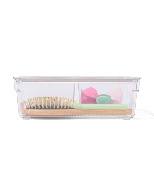 boîte de rangement en plastique à trois compartiments 23 x 23