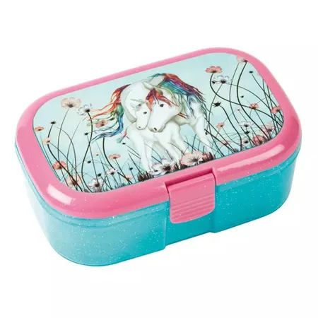 Lutz Mauder TapirElla Glitzer-Lunchbox Einhorn Lunabelle mit Fohlen