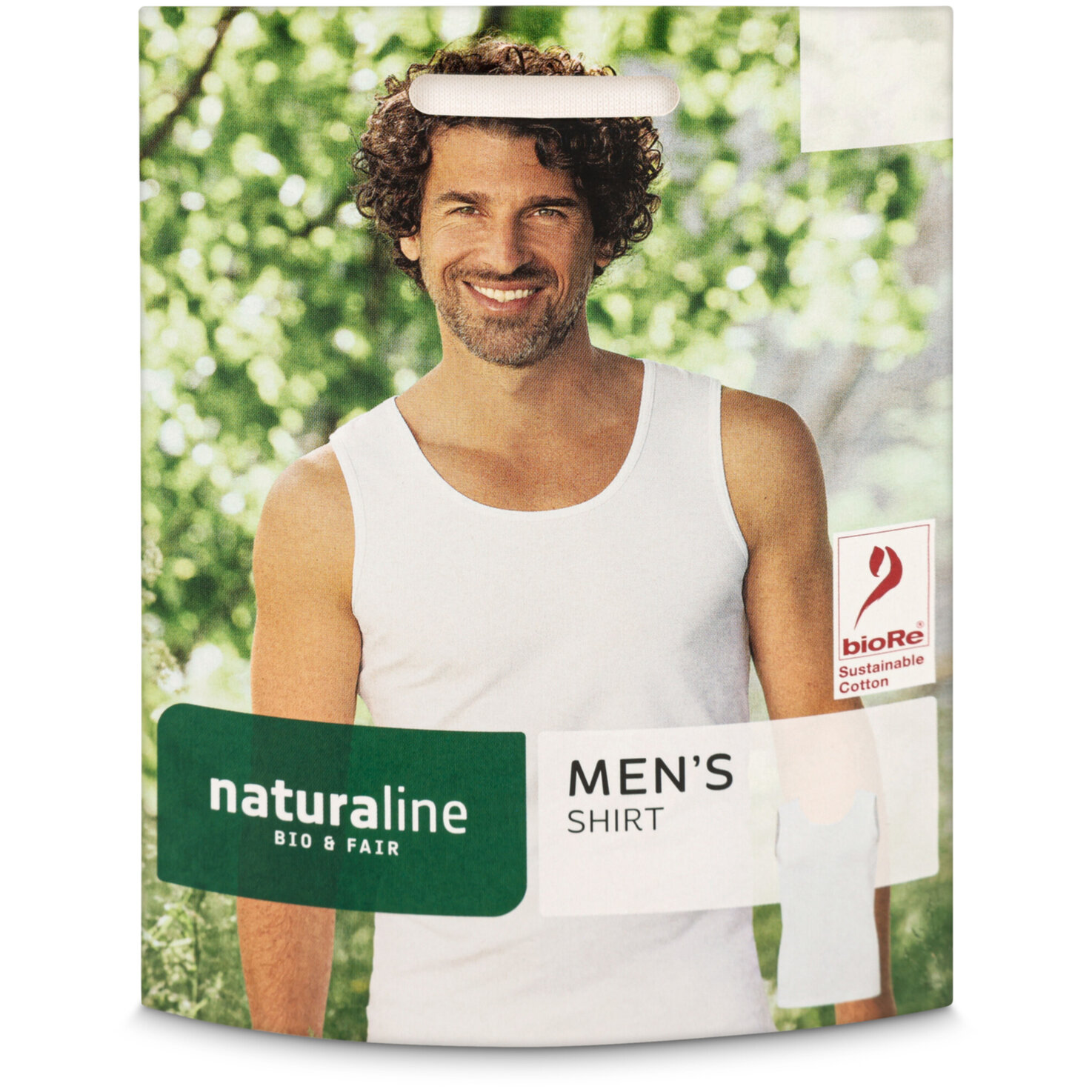 Naturaline Textil Herren Shirt weiss L
