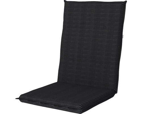 Stoelkussen 110 x 48 x 6 cm antraciet
