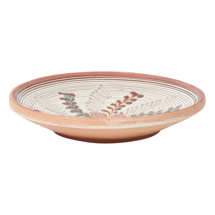 Les Petits Bohèmes Assiette en céramique motif fleur