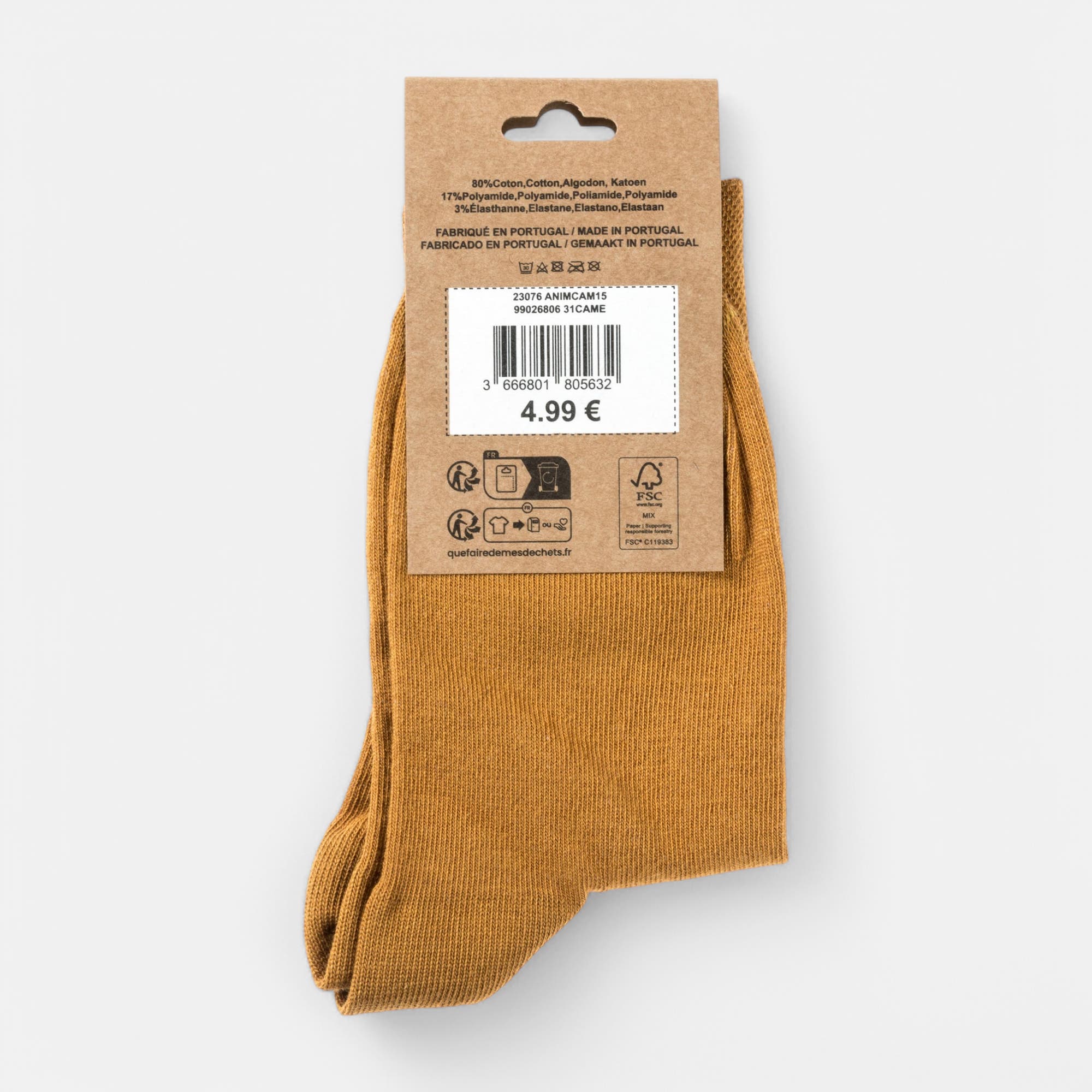Chaussettes Femme camel