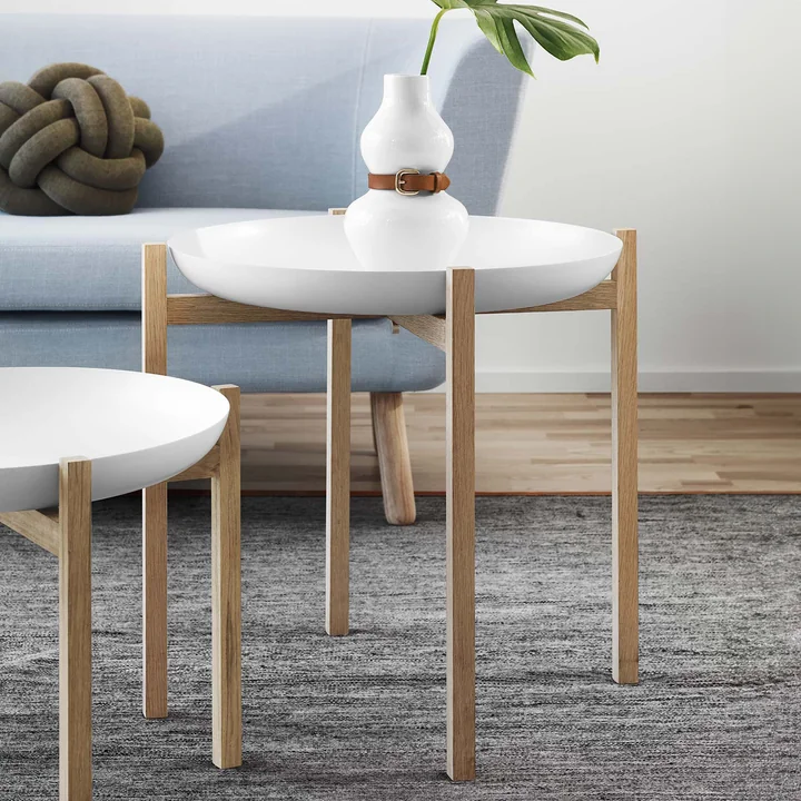 Design House Stockholm - Tablo Beistelltisch H 40 cm, weiss