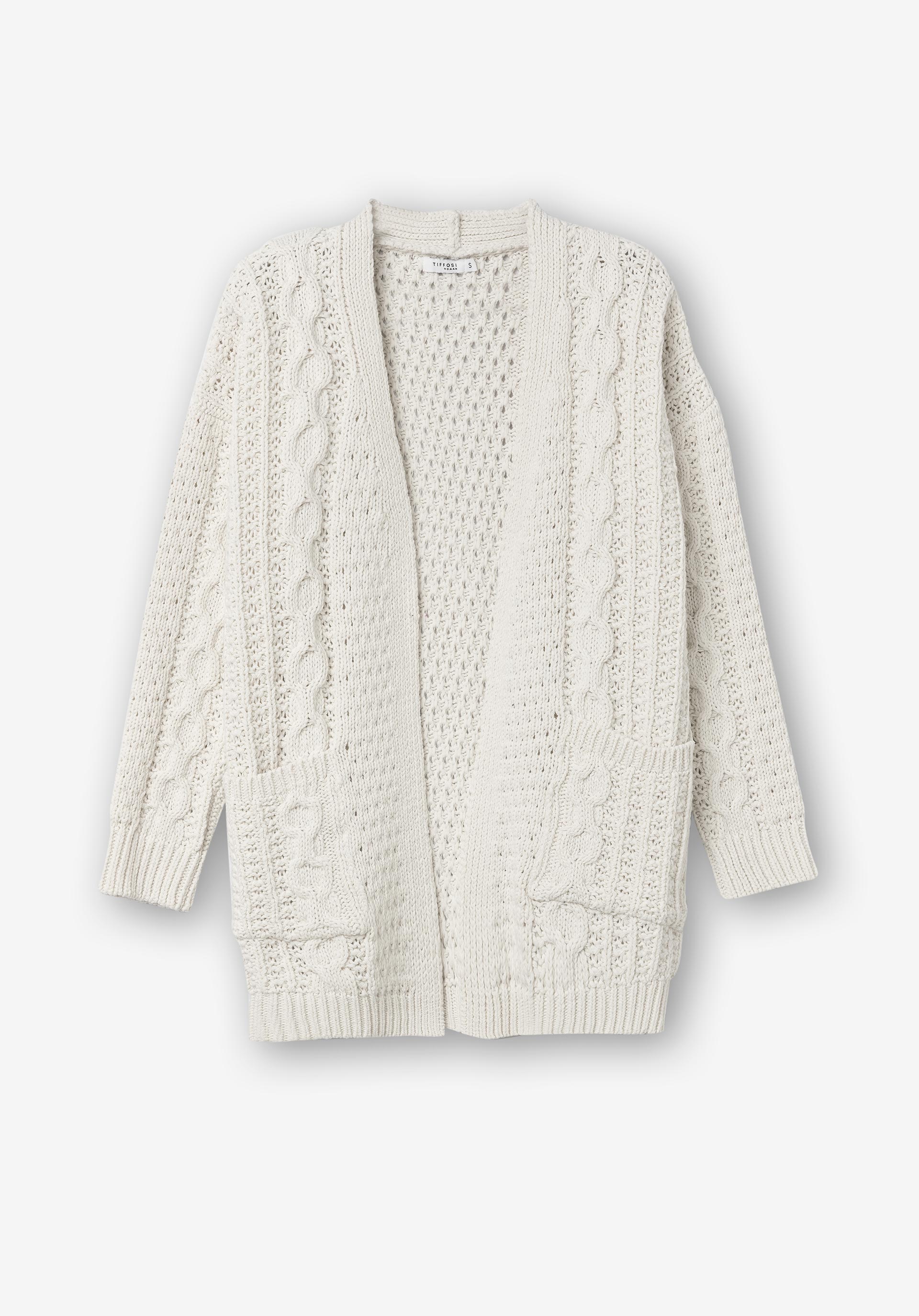 Cardigan com Bolsos