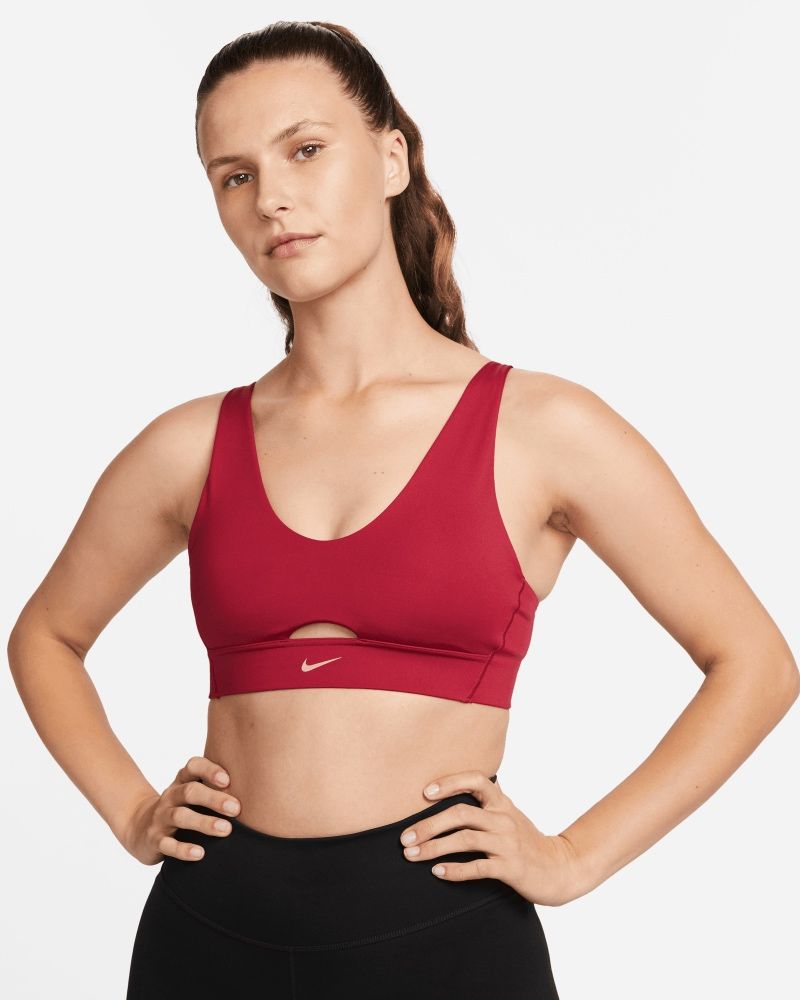 Brassière Nike Indy Rouge pour femme