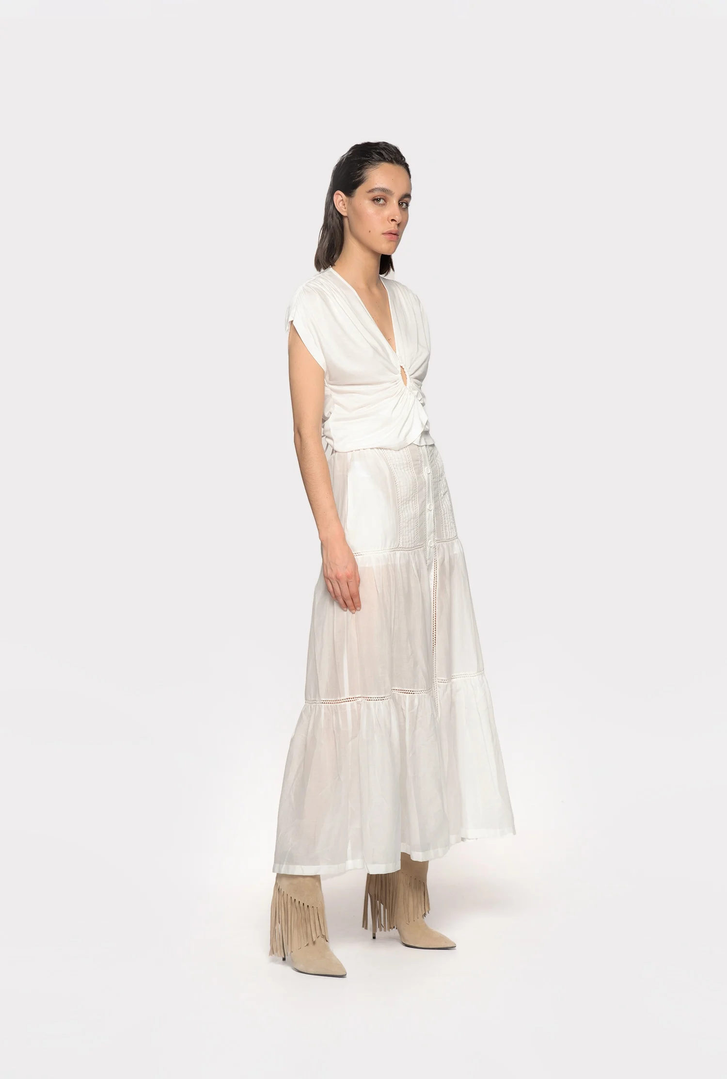Jupe longue | Blanc