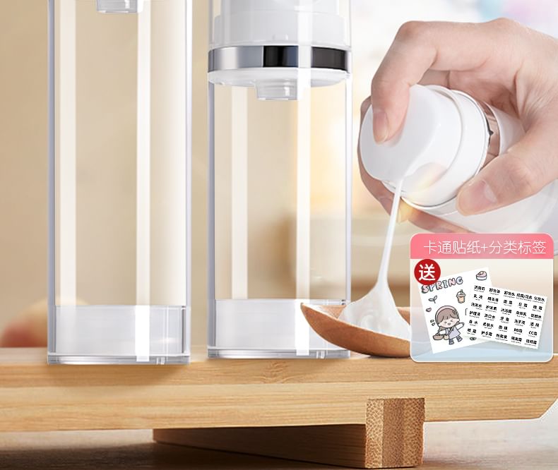 Puremantis - Reis Airless Pomp Fles (Diverse Ontwerpen) / Set