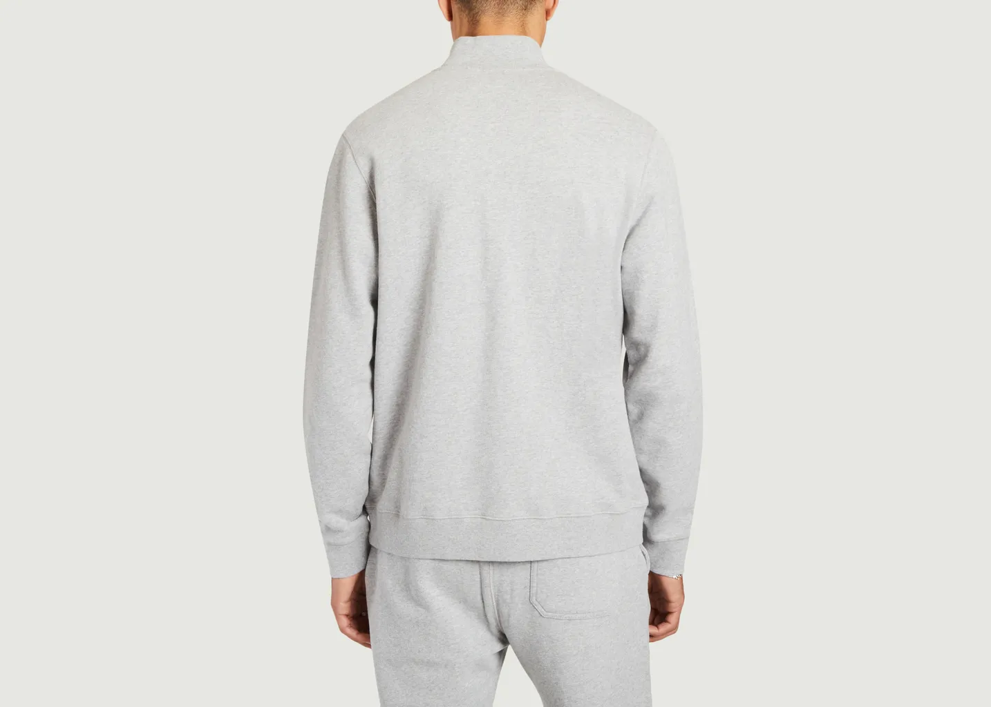 Sweatshirt col camionneur en coton Sunspel
