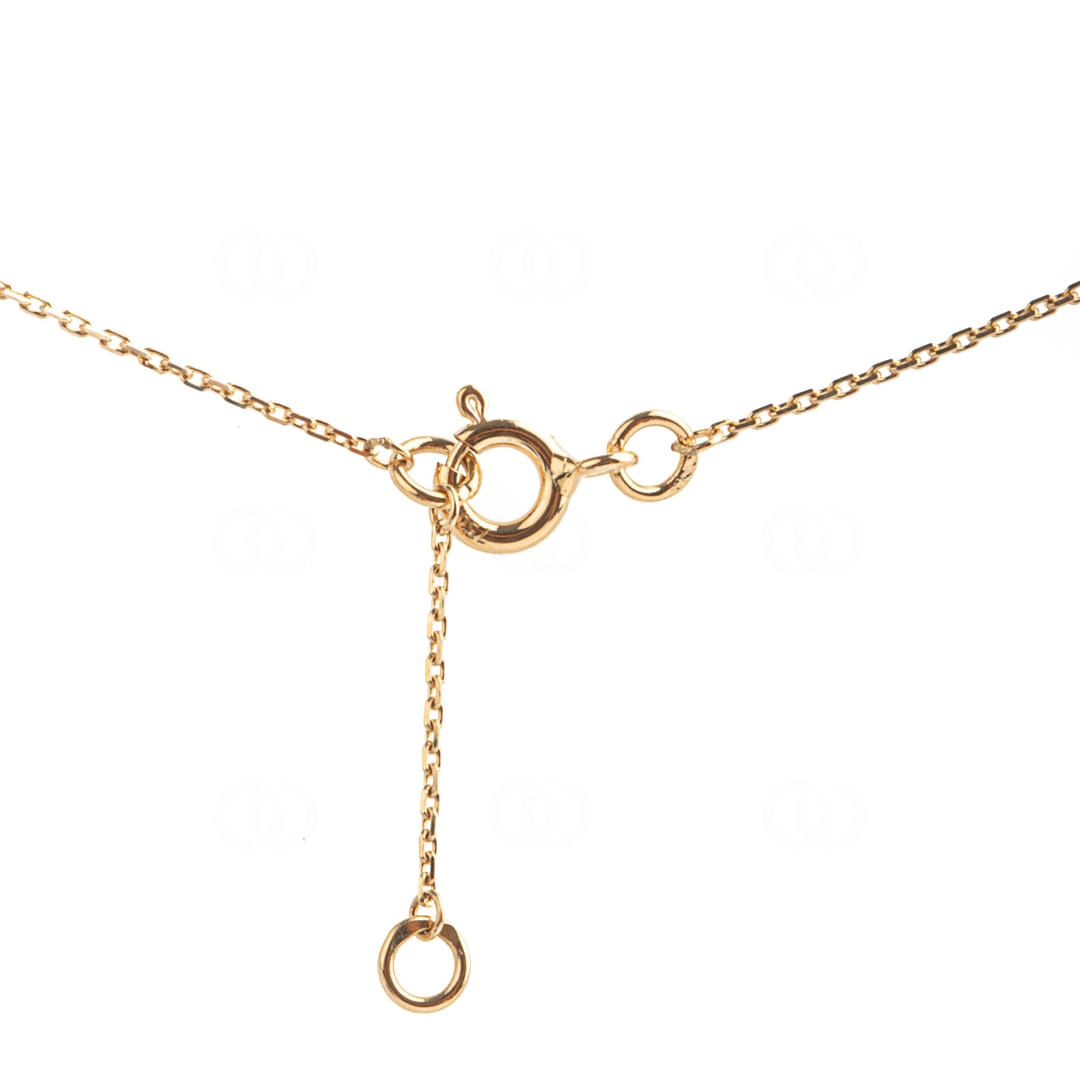 Collier 750/18 K Gelbgold Infinity mit Zirkonia