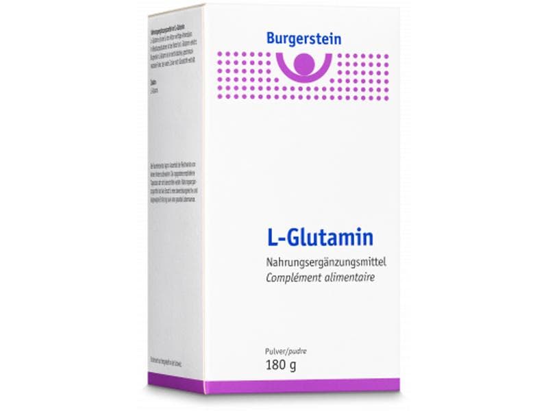 Burgerstein L-Glutamin Pulver 180 g Vegane Nahrungsergänzung mit L-Glutamin