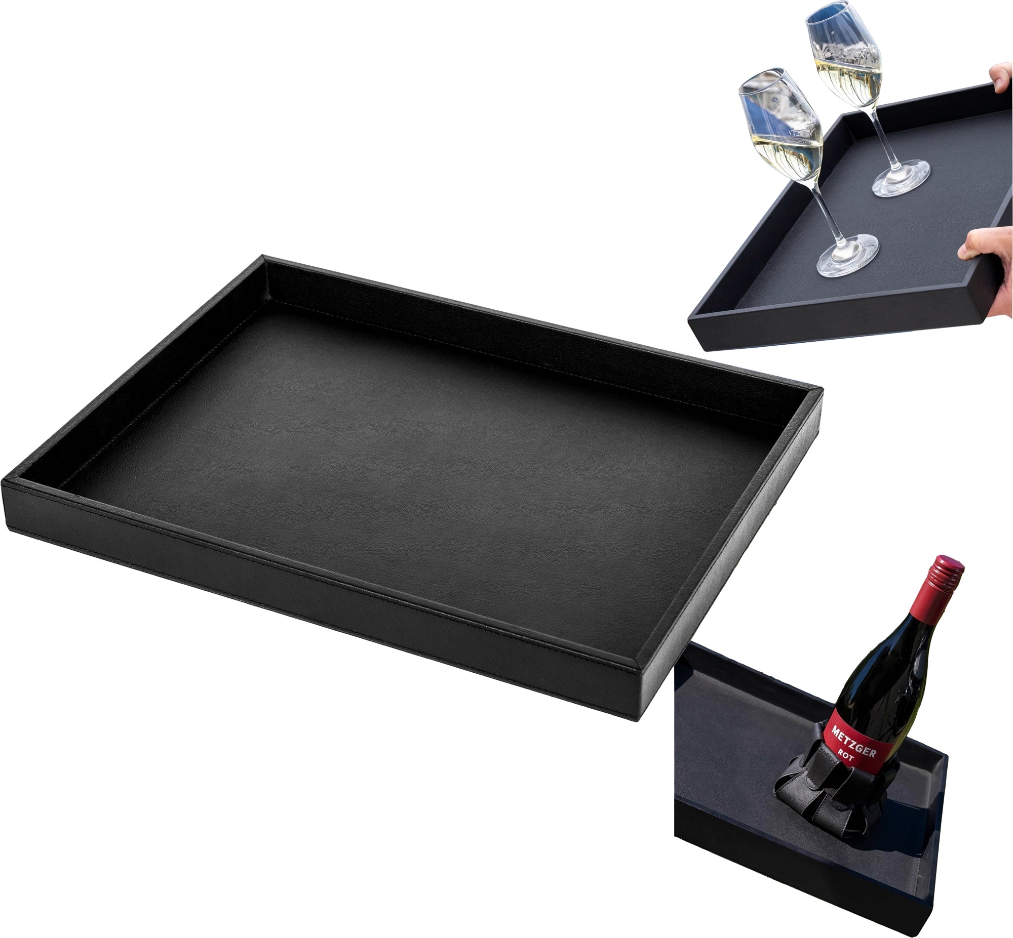 Metall-Tablett - Schwarz