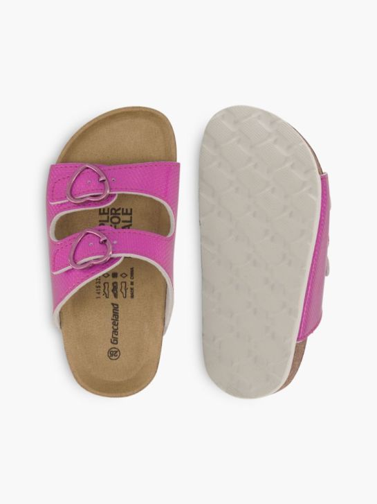Graceland Offener Hausschuh Fuchsia
