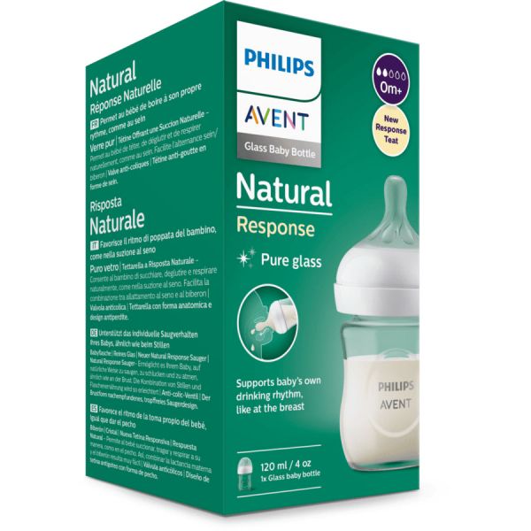 Philips Avent Biberão Natural Response Vidro 120ml - SCY930/01