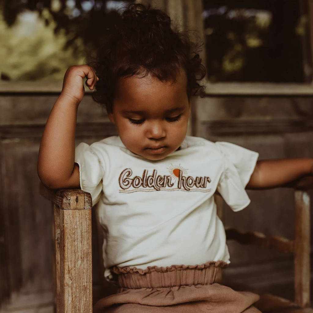 Your Wishes T-shirt Jazz met tekst offwhite