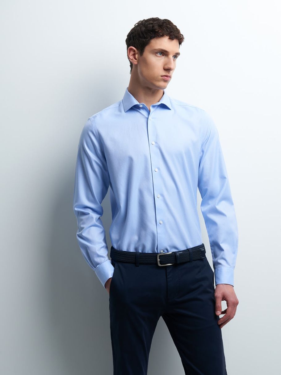 Chemise slim unie