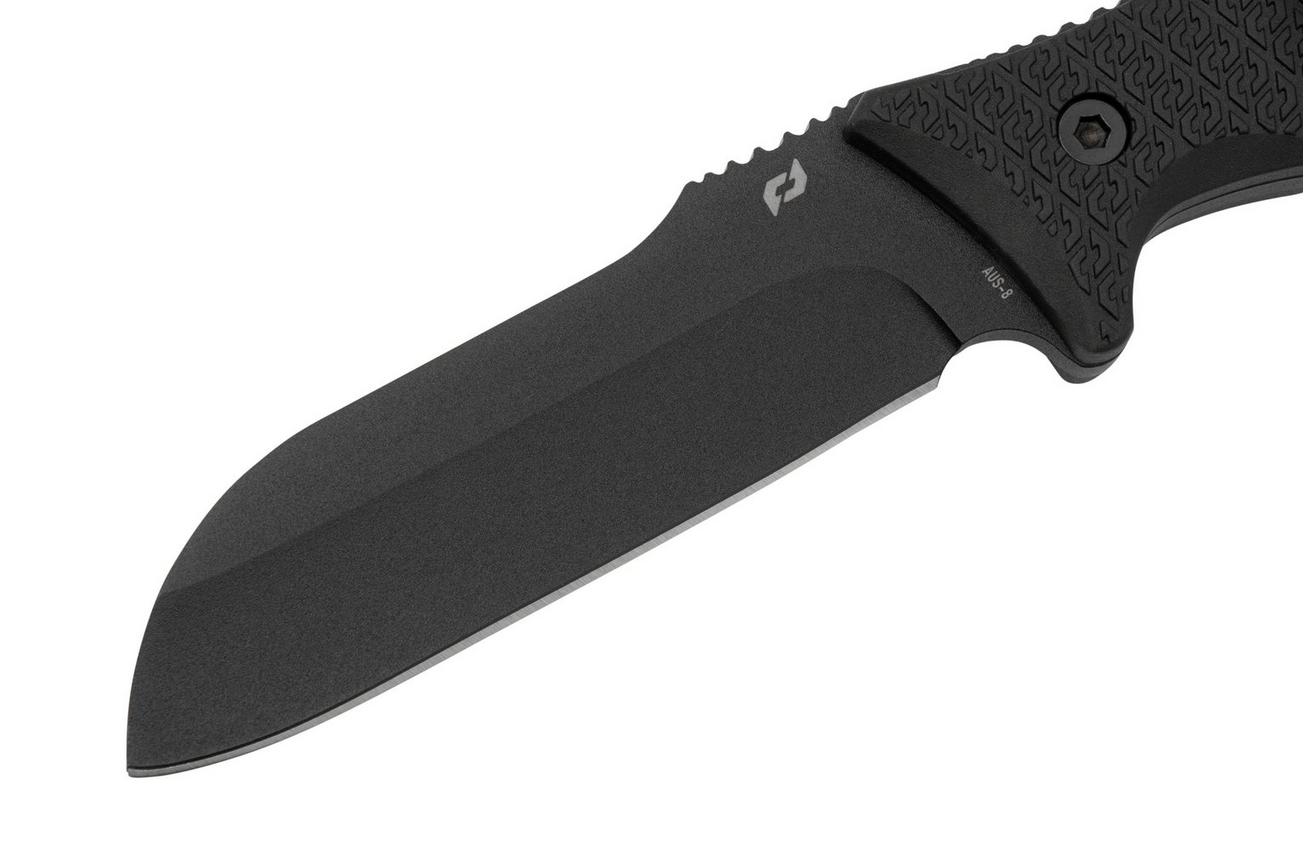 Schrade Bedrock Sheepsfoot, 1182514, zwart vaststaand mes