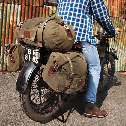 Sacoche de selle Oxford HERITAGE ROLL BAG (30 litres) Universel - Vert