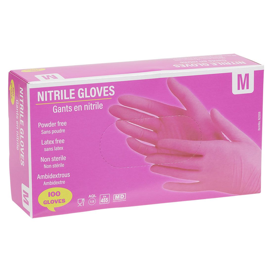 Nitril hansker Pink